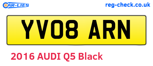 YV08ARN are the vehicle registration plates.