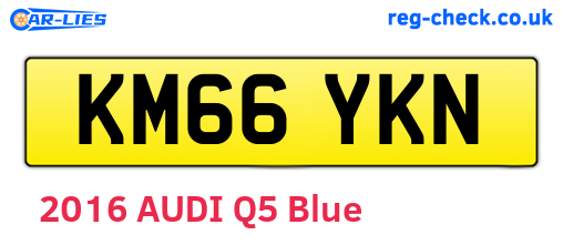 KM66YKN are the vehicle registration plates.