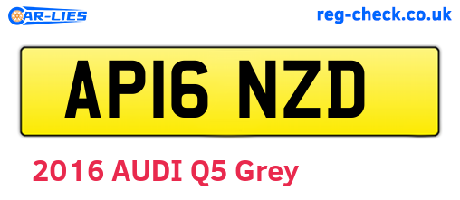 AP16NZD are the vehicle registration plates.
