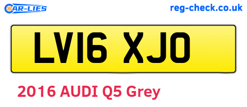 LV16XJO are the vehicle registration plates.