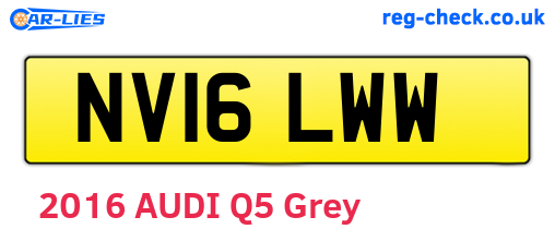 NV16LWW are the vehicle registration plates.