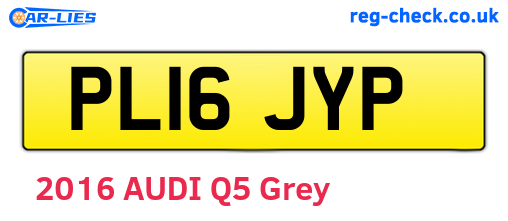 PL16JYP are the vehicle registration plates.