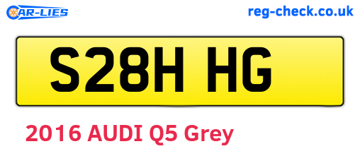 S28HHG are the vehicle registration plates.
