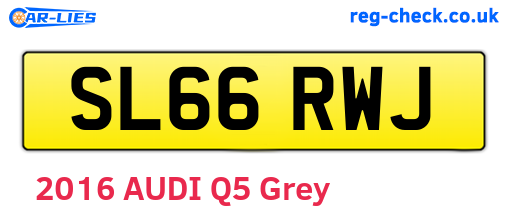 SL66RWJ are the vehicle registration plates.