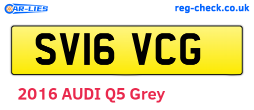 SV16VCG are the vehicle registration plates.