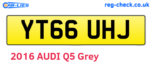YT66UHJ are the vehicle registration plates.
