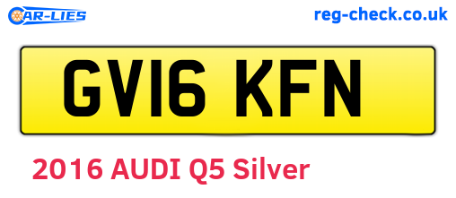 GV16KFN are the vehicle registration plates.