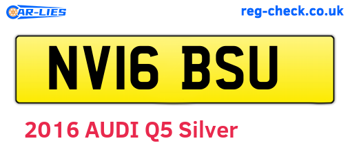 NV16BSU are the vehicle registration plates.