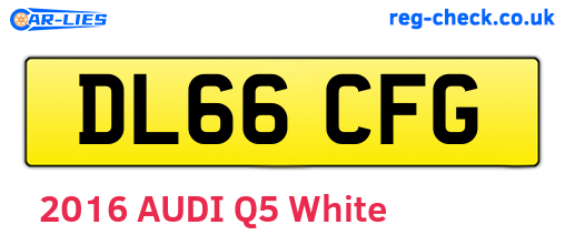DL66CFG are the vehicle registration plates.