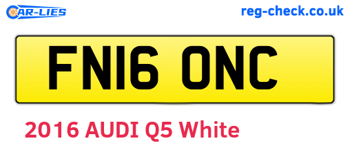 FN16ONC are the vehicle registration plates.