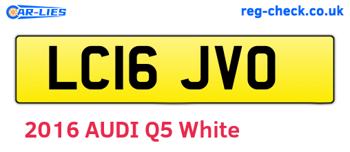 LC16JVO are the vehicle registration plates.