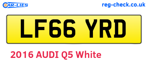 LF66YRD are the vehicle registration plates.