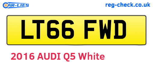 LT66FWD are the vehicle registration plates.