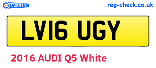 LV16UGY are the vehicle registration plates.