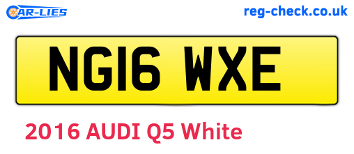 NG16WXE are the vehicle registration plates.