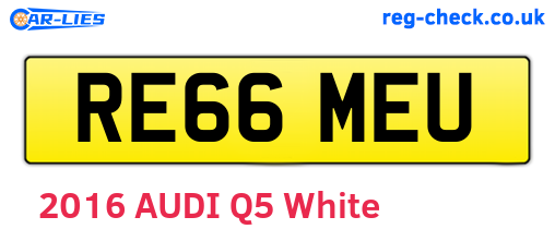 RE66MEU are the vehicle registration plates.