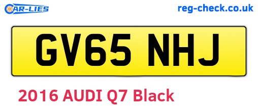 GV65NHJ are the vehicle registration plates.