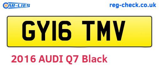 GY16TMV are the vehicle registration plates.