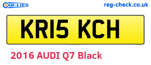 KR15KCH are the vehicle registration plates.