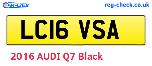 LC16VSA are the vehicle registration plates.