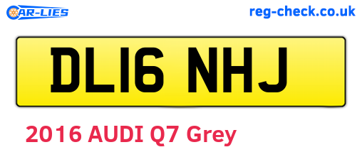 DL16NHJ are the vehicle registration plates.