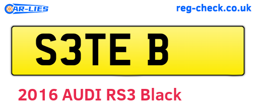 S3TEB are the vehicle registration plates.