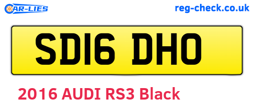 SD16DHO are the vehicle registration plates.