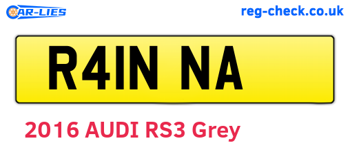 R41NNA are the vehicle registration plates.