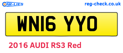 WN16YYO are the vehicle registration plates.