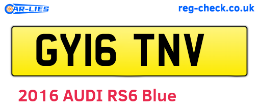 GY16TNV are the vehicle registration plates.