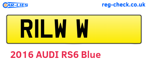 R1LWW are the vehicle registration plates.