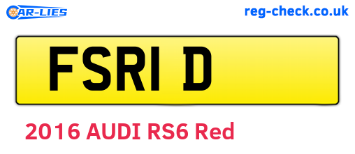FSR1D are the vehicle registration plates.