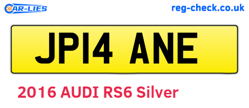 JP14ANE are the vehicle registration plates.