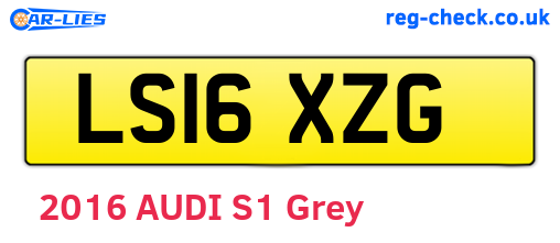LS16XZG are the vehicle registration plates.