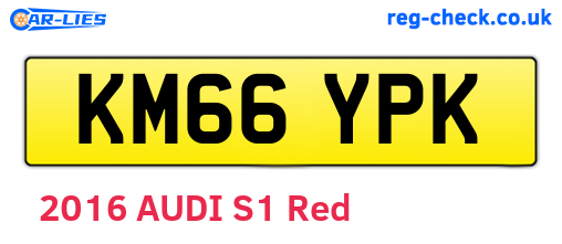 KM66YPK are the vehicle registration plates.