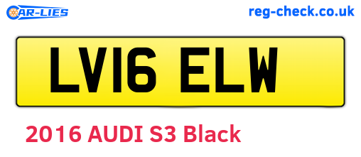 LV16ELW are the vehicle registration plates.