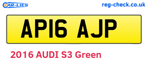 AP16AJP are the vehicle registration plates.