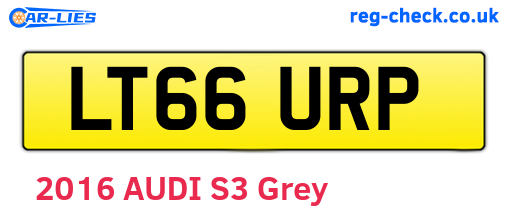 LT66URP are the vehicle registration plates.