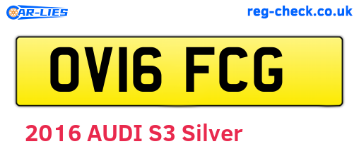 OV16FCG are the vehicle registration plates.