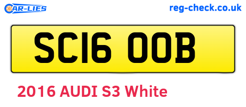 SC16OOB are the vehicle registration plates.
