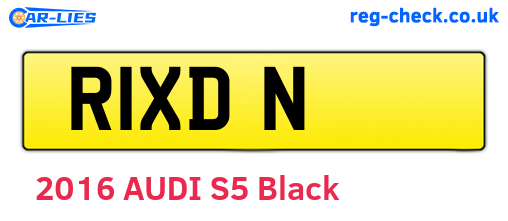 R1XDN are the vehicle registration plates.
