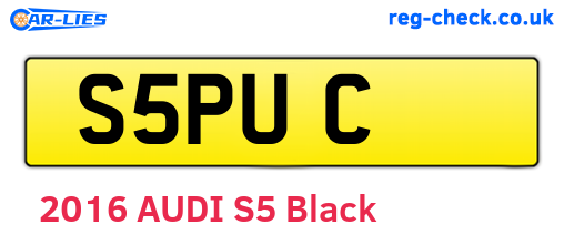S5PUC are the vehicle registration plates.
