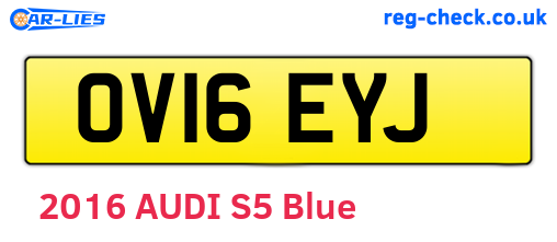 OV16EYJ are the vehicle registration plates.