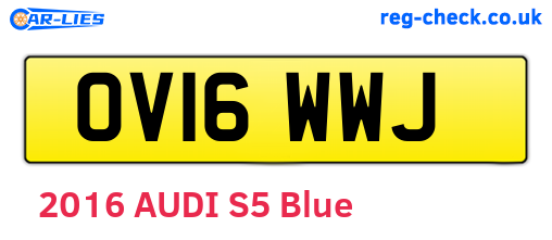 OV16WWJ are the vehicle registration plates.