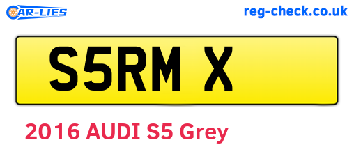 S5RMX are the vehicle registration plates.