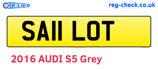 SA11LOT are the vehicle registration plates.