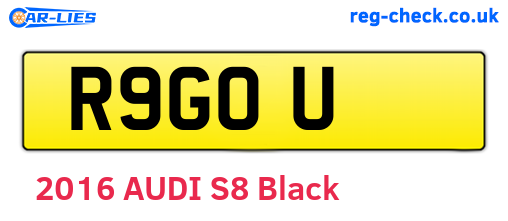 R9GOU are the vehicle registration plates.