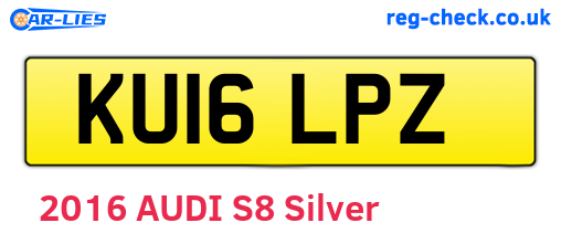 KU16LPZ are the vehicle registration plates.