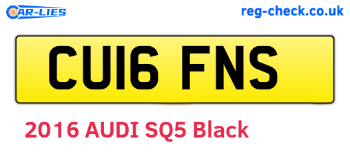 CU16FNS are the vehicle registration plates.