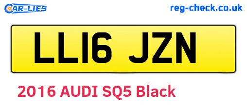 LL16JZN are the vehicle registration plates.